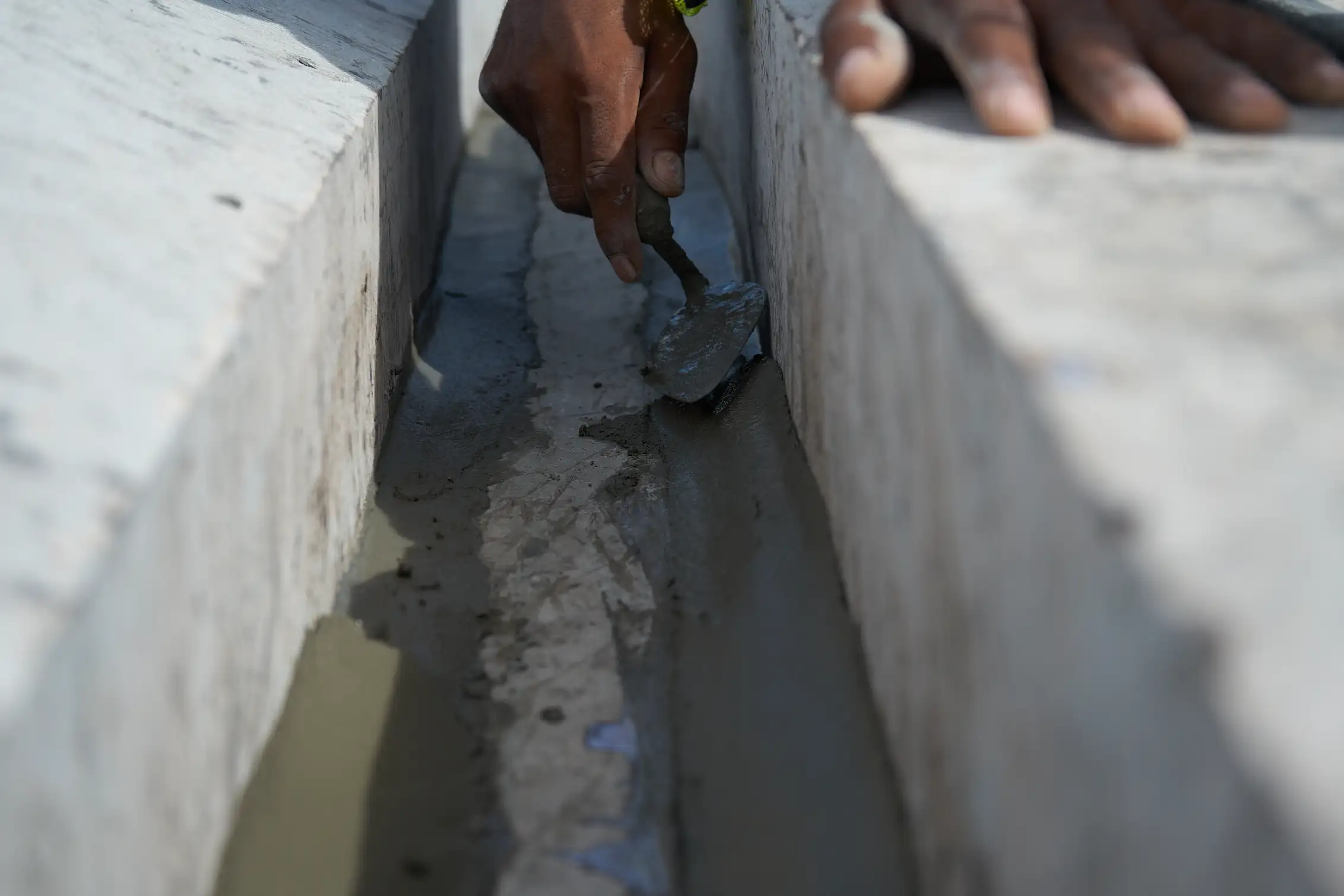 Detailed concrete joint and edge repair